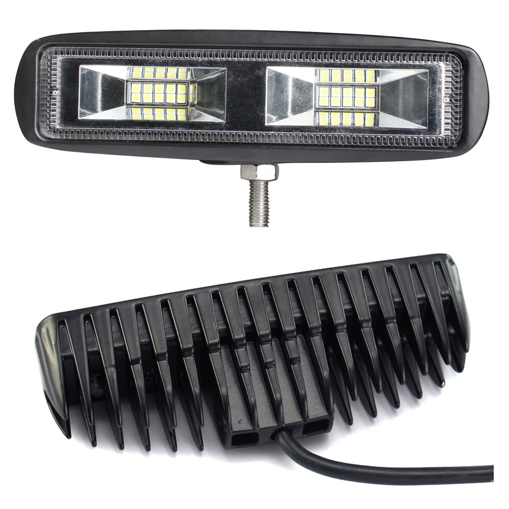 Pair 6inch 20w LED Work Driving Light Bar Ultra Flood Beam Lamp Reverse Offroad - image3