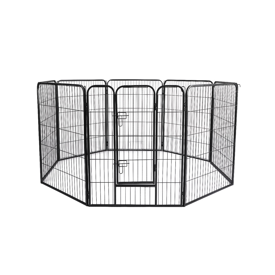 8 Panel Pet Dog Playpen Puppy Exercise Cage Enclosure Fence Cat Play Pen 24'' - image1