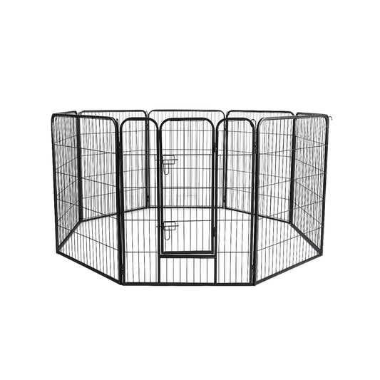 8 Panel Pet Dog Playpen Puppy Exercise Cage Enclosure Fence Cat Play Pen 24'' - image1