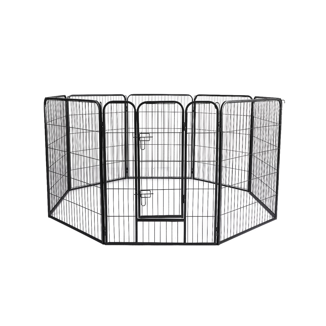 8 Panel Pet Dog Playpen Puppy Exercise Cage Enclosure Fence Cat Play Pen 32'' - image1