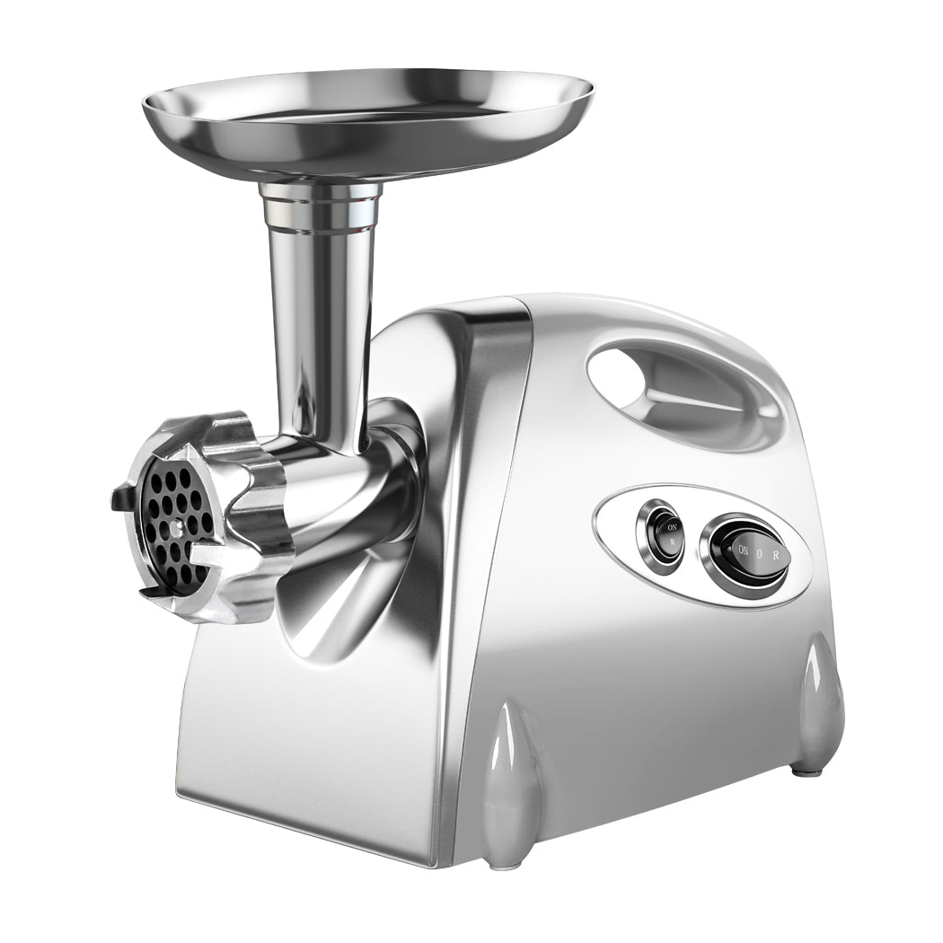 2800W Electric Meat Grinder Mincer Sausage Filler Kibbe Maker Stuffer Kitchen Silver - image1