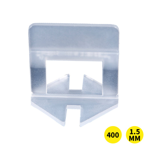 400x 1.5MM Tile Leveling System Clips Levelling Spacer Tiling Tool Floor Wall - image1