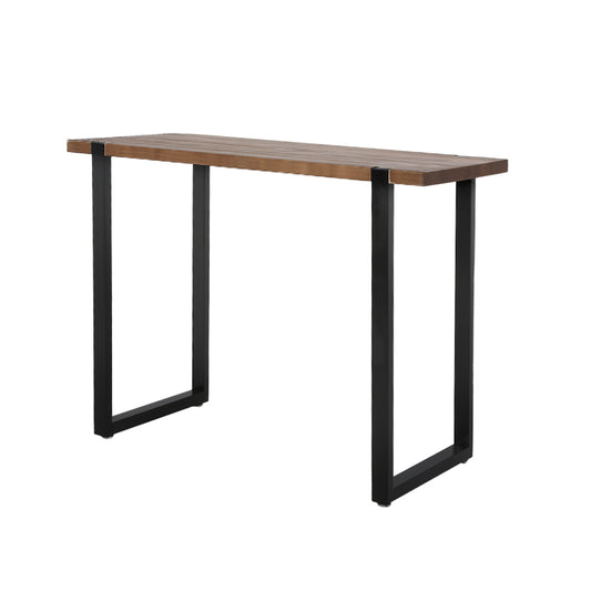 High Bar Table Industrial Pub Table Solid Wood Kitchen Cafe Office Desk - image1