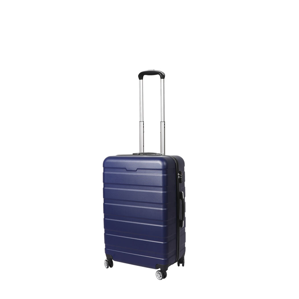 Slimbridge 20" Luggage Suitcase Trolley Travel Packing Lock Hard Shell Navy - image1