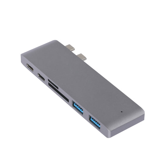 USB 3.0 Type-C HUB 6 Port Powered Adapter High Speed Splitter for Macbook pro - image1