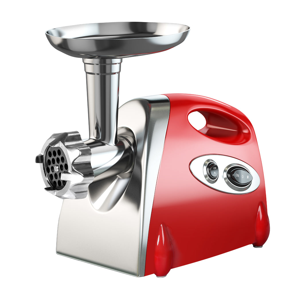 2800W Electric Meat Grinder Mincer Sausage Filler Kibbe Maker Stuffer Kitchen Red - image1