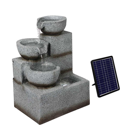Lambu Solar Fountain Water Bird Bath Power Pump Kit Indoor Garden Outdoor - image1