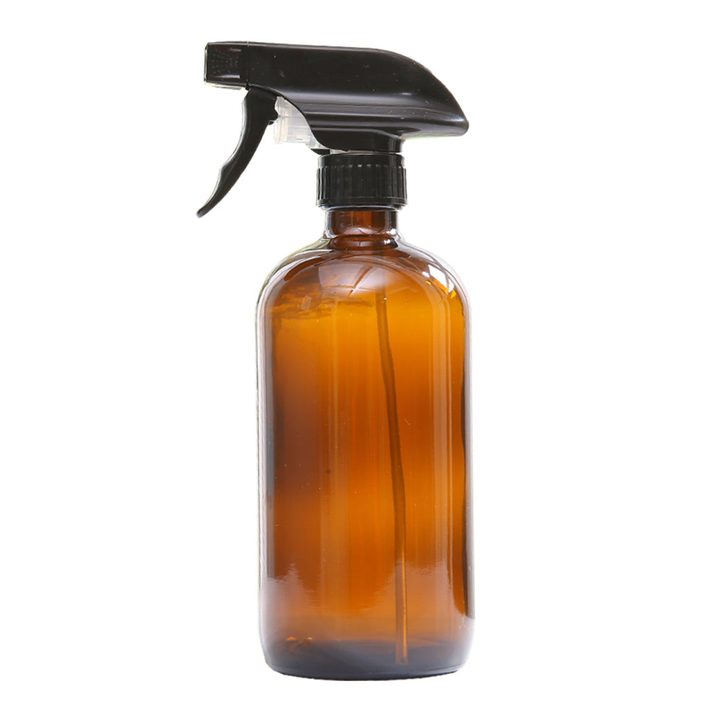 4x 500ml Amber Glass Spray Bottles Trigger Water Sprayer Aromatherapy Dispenser - image1