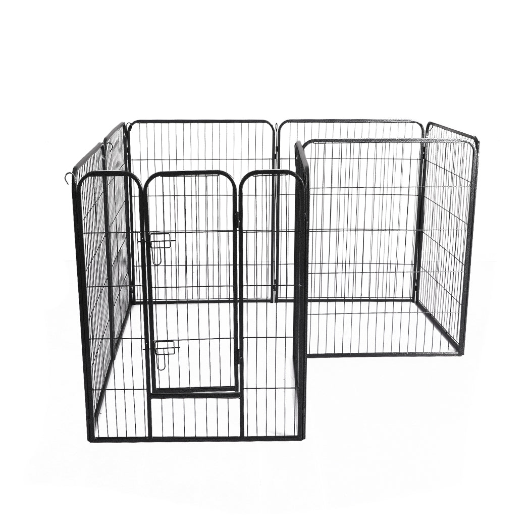 8 Panel Pet Dog Playpen Puppy Exercise Cage Enclosure Fence Cat Play Pen 24'' - image2