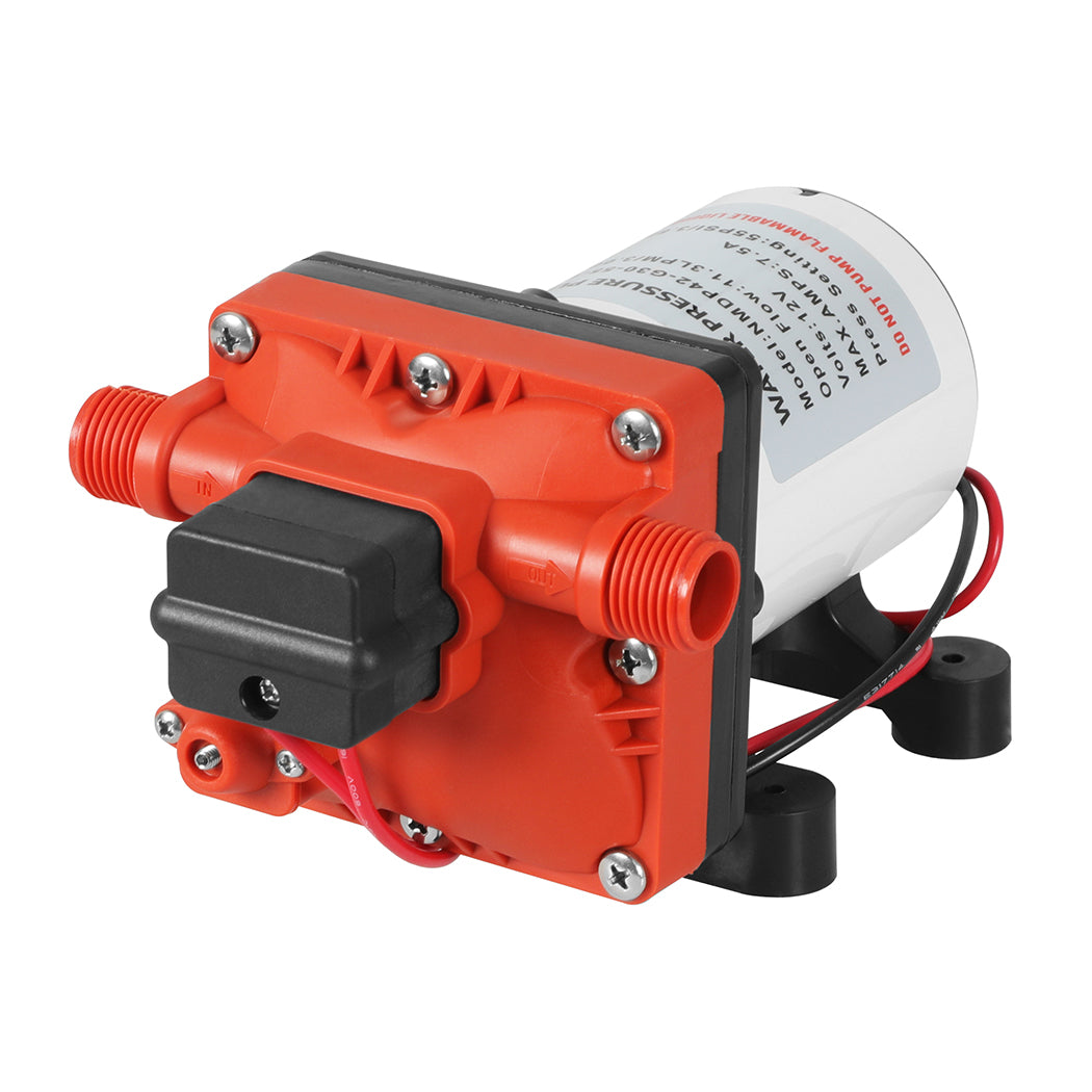 12V Water Pump High Pressure Fast Self-priming  Caravan 11.3L 55PSI Boat Camper - image2