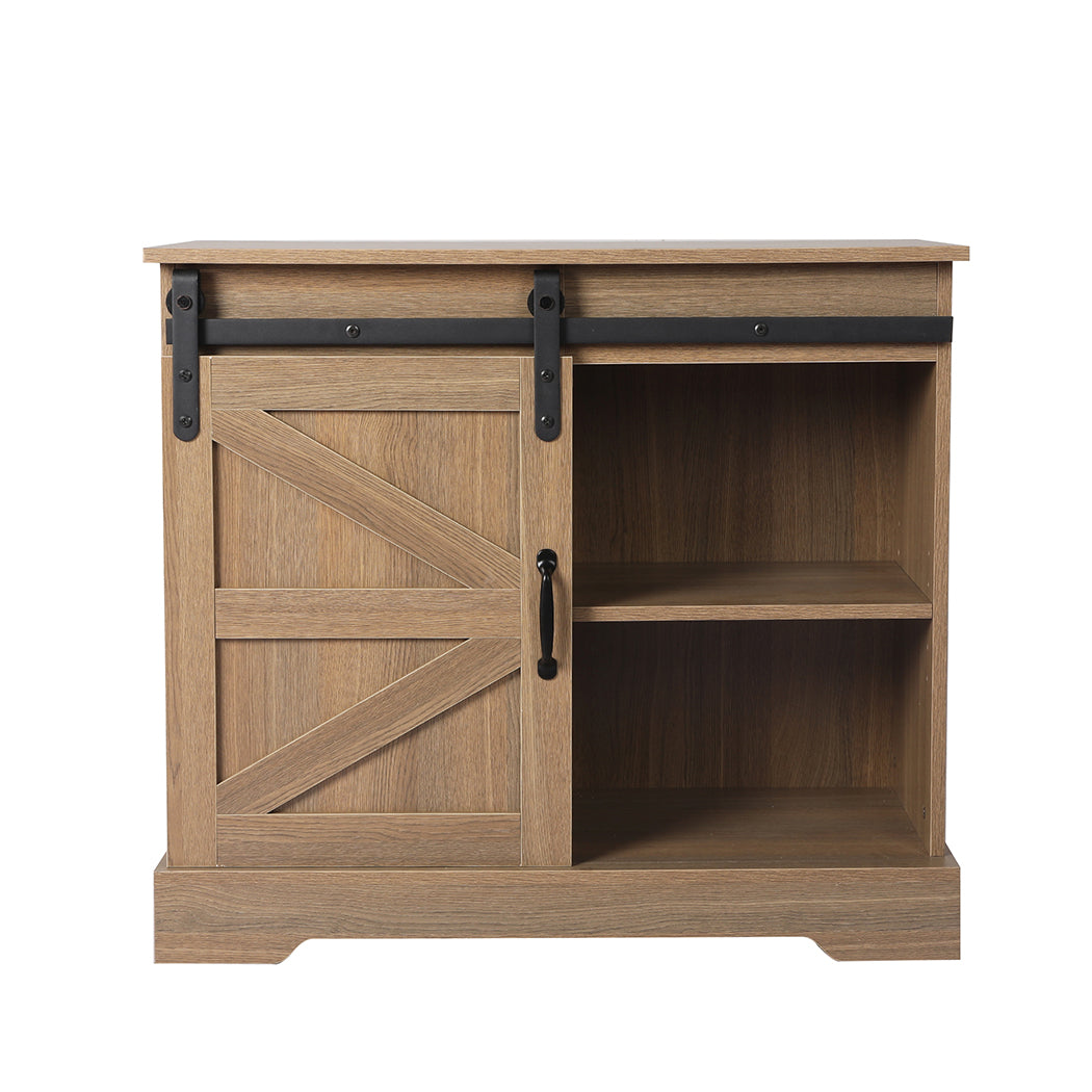 Buffet Sideboard Cabinet Single Sliding Doors Kitchen Storage Cupboard - image4