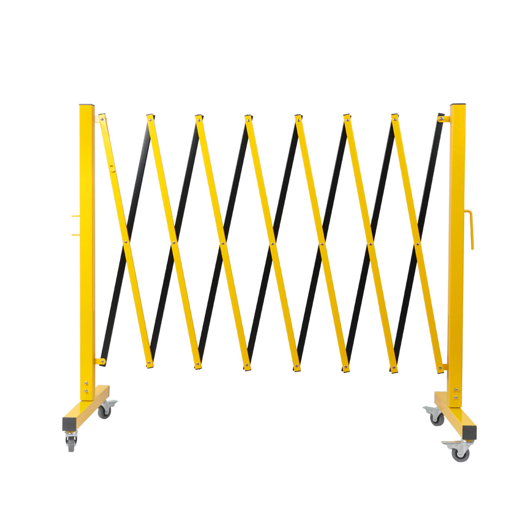 Expandable Portable Safety Barrier With Castors 350cm Retractable Isolation Fence - image2