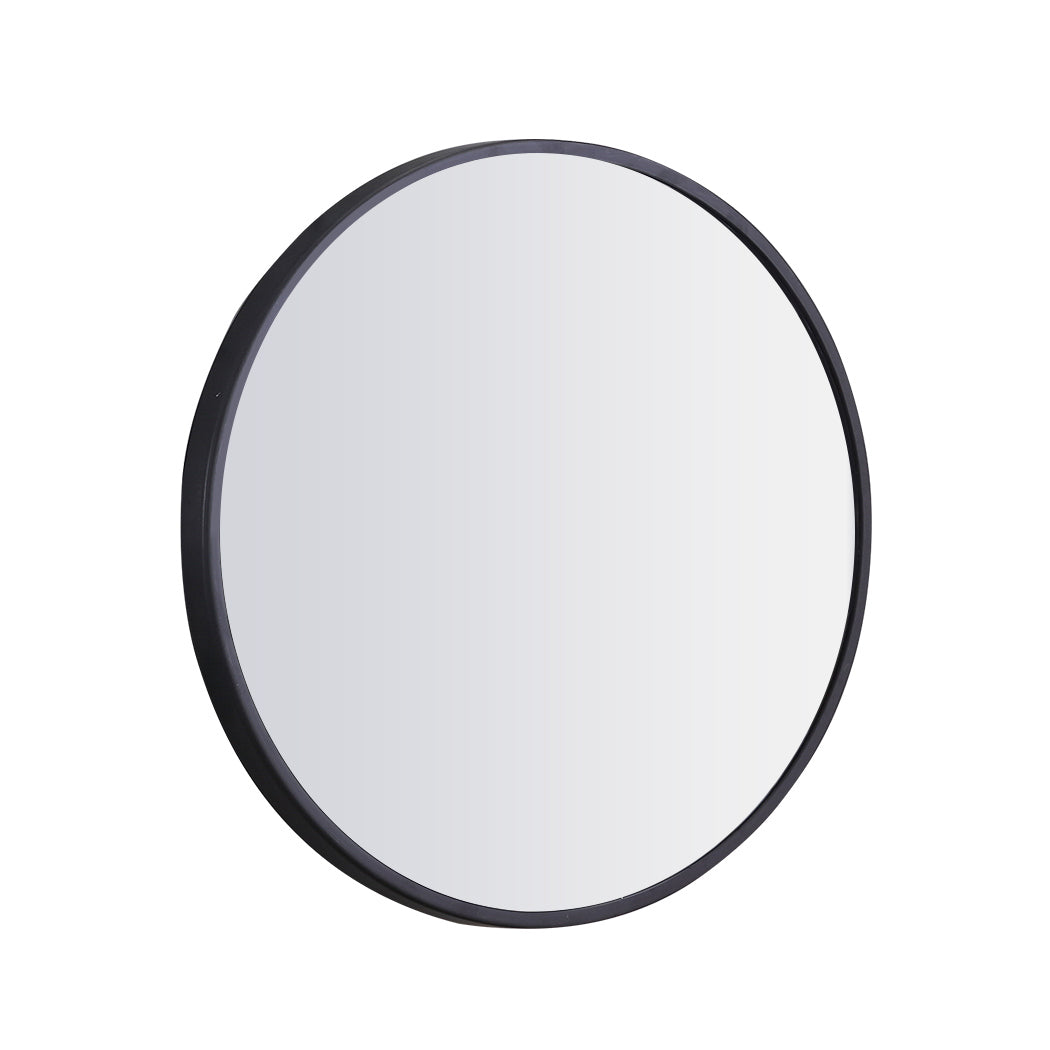 Wall Mirror Round Shaped Bathroom Makeup Mirrors Smooth Edge 60CM - image2