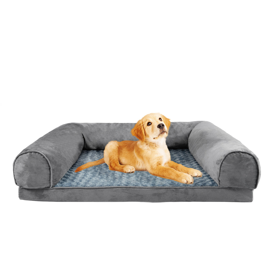 Pet Bed Sofa Dog Beds Bedding Soft Warm Mattress Cushion Pillow Mat Plush M - image2