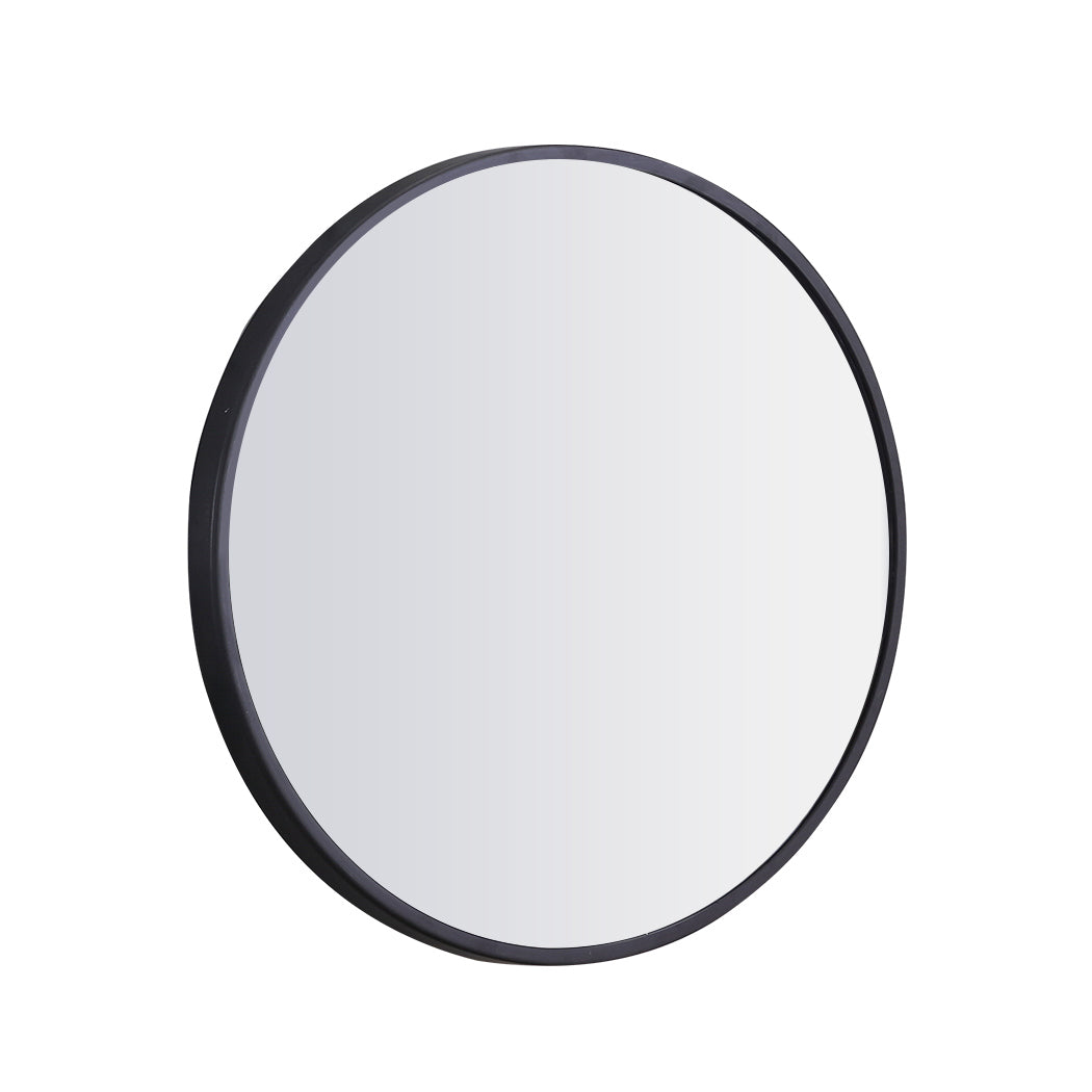 Wall Mirror Round Shaped Bathroom Makeup Mirrors Smooth Edge 80CM - image2