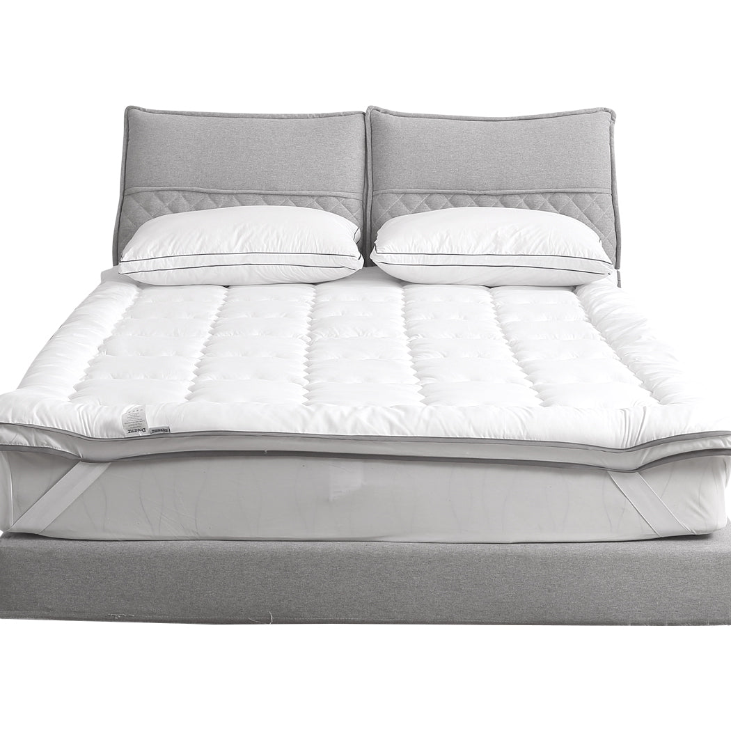 Luxury Bedding Pillowtop Mattress Topper Mat Pad Protector King Single - image2