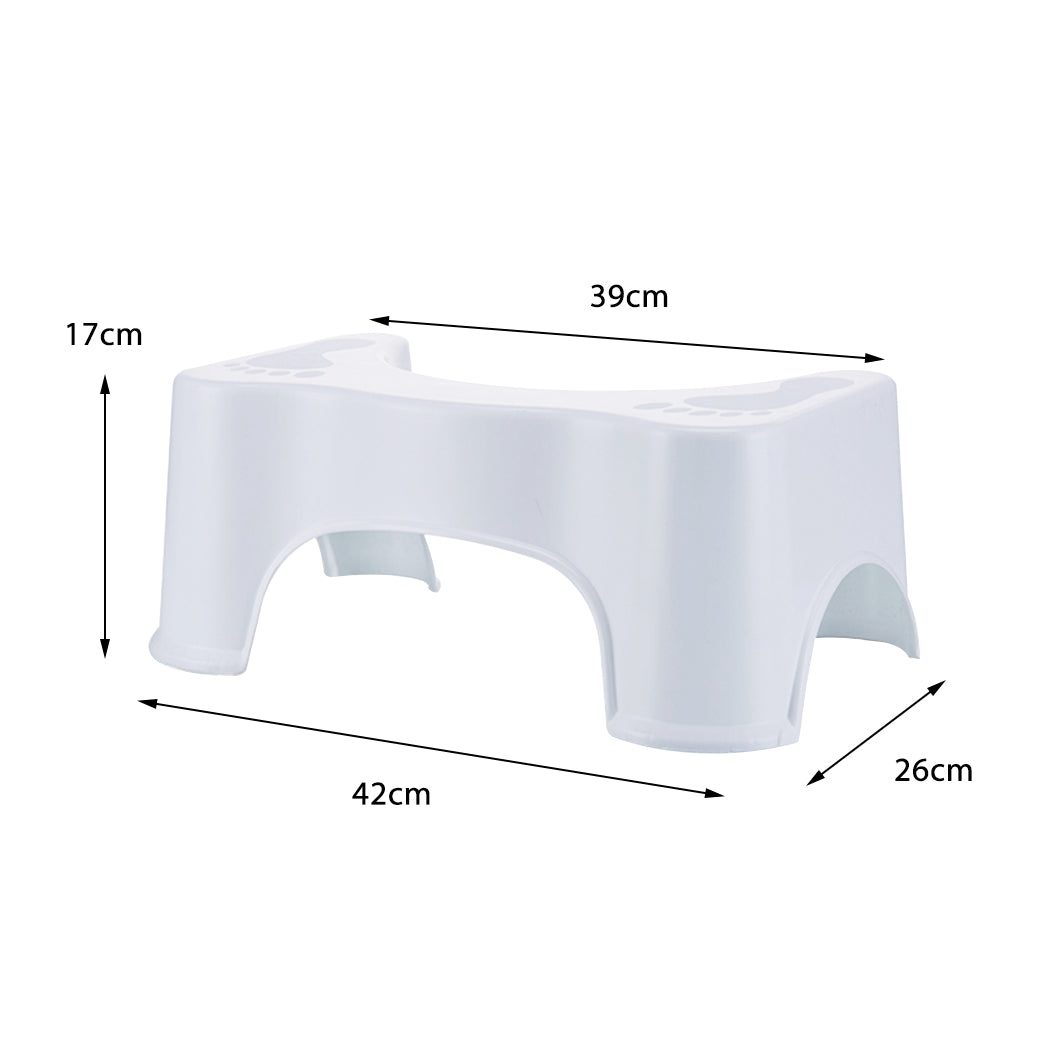 2x Toilet Step Stool Bathroom Potty Squat Aid for Constipation Relief - image3