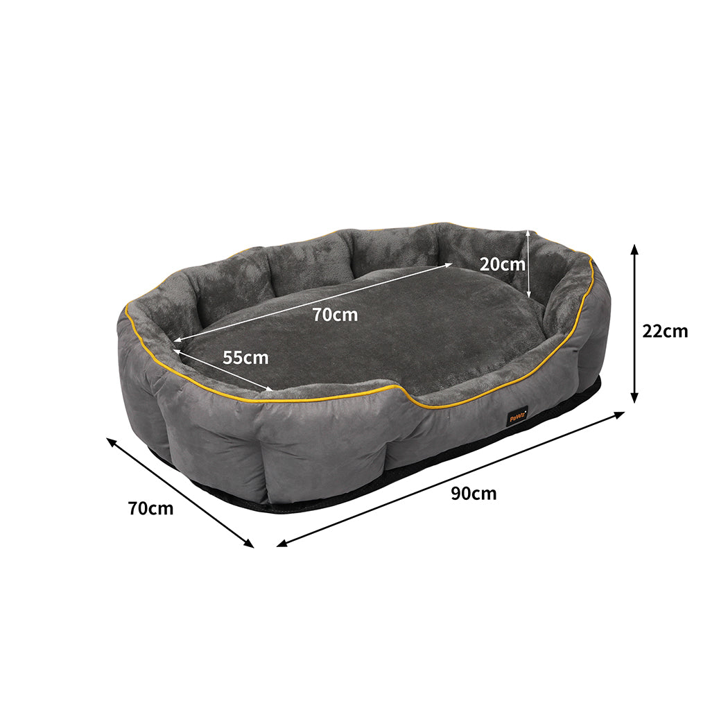 Electric Pet Heater Bed Heated Mat Cat Dog Heat Blanket Removable Cover L - image3