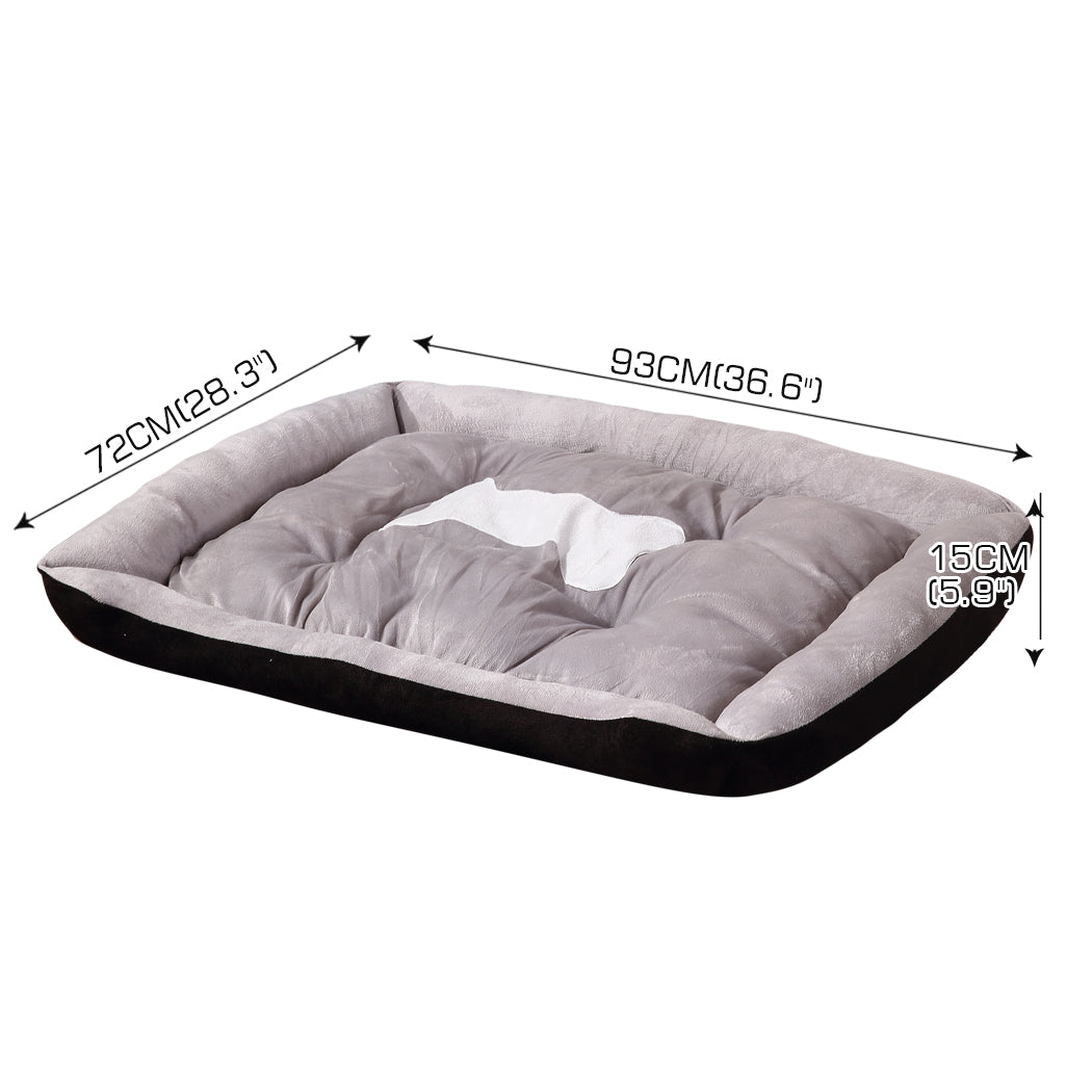 Pet Bed Dog Beds Bedding Mattress Mat Cushion Soft Pad Pads Mats XL Black - image3