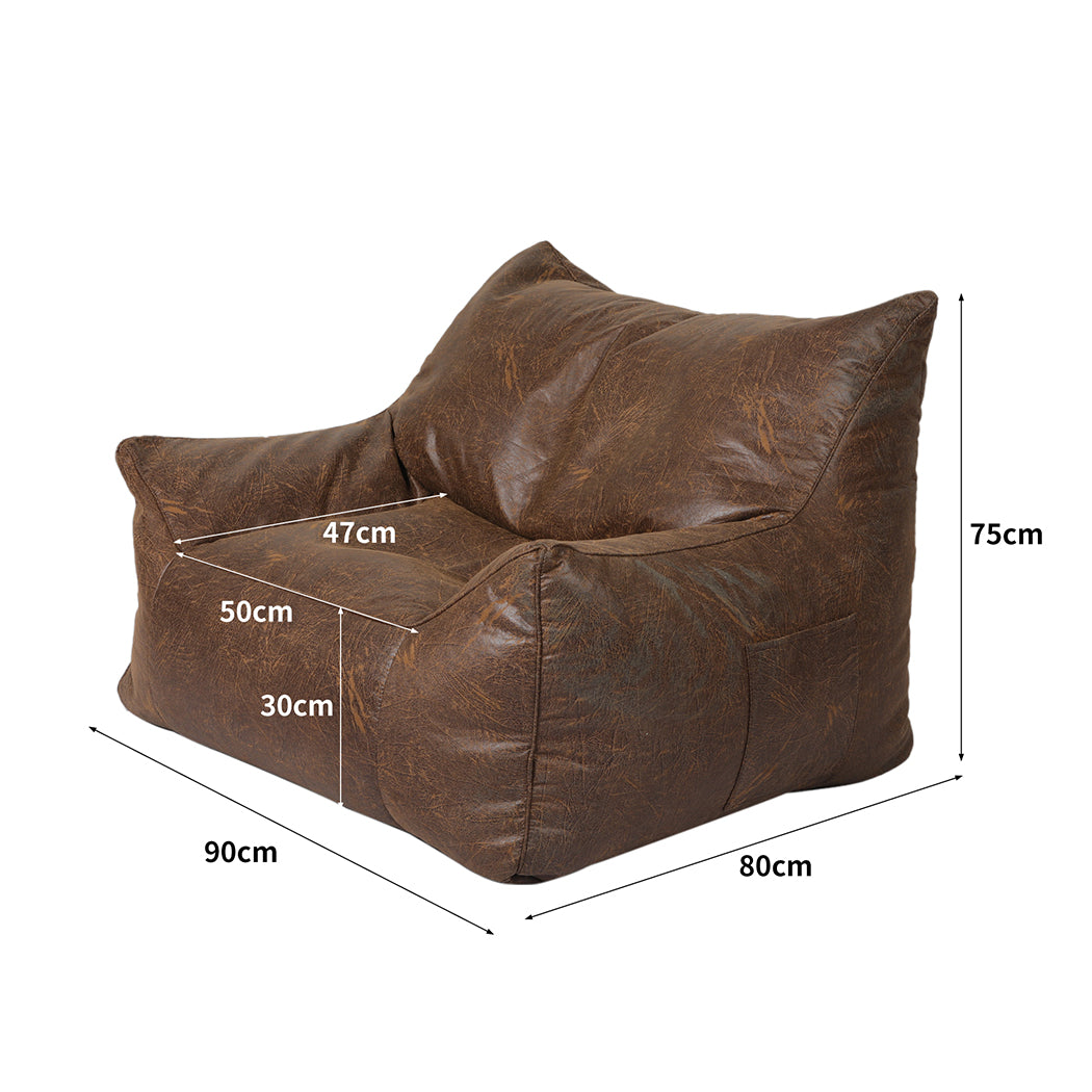 Marlow Bean Bag Chair Cover PU Indoor Home Game Lounger Seat Lazy Sofa Large - image3