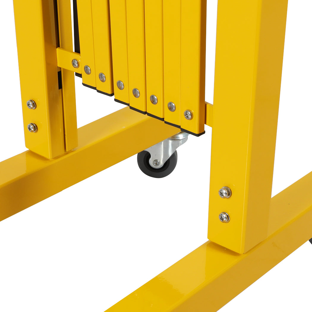 Expandable Portable Safety Barrier With Castors 350cm Retractable Isolation Fence - image4