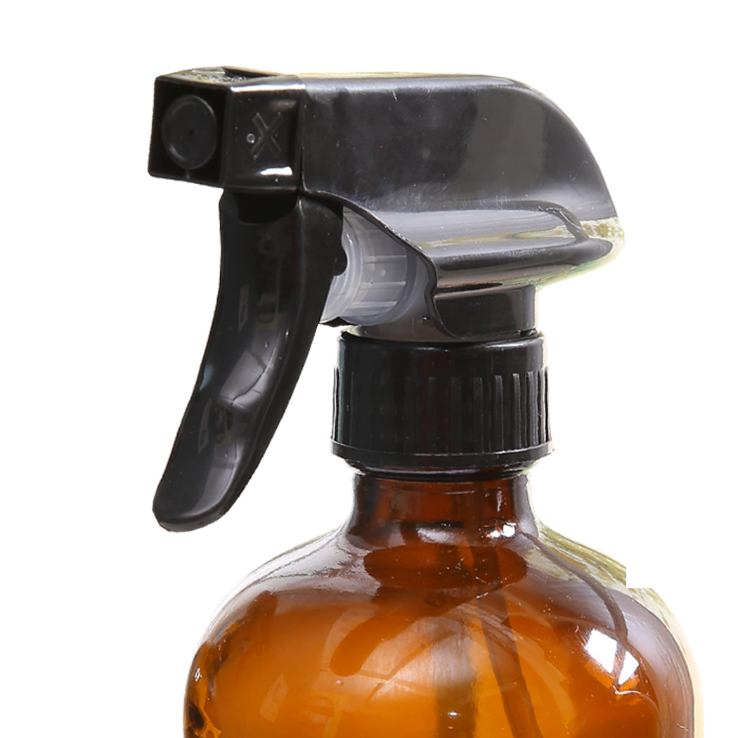 4x 500ml Amber Glass Spray Bottles Trigger Water Sprayer Aromatherapy Dispenser - image4