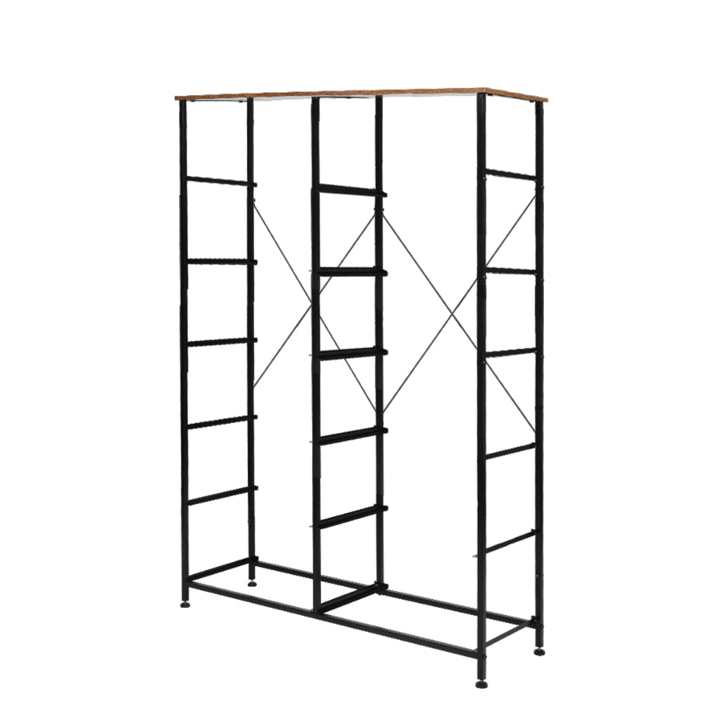 Levede Storage Cabinet Tower Chest of Drawers Dresser Tallboy Drawer Retro Brown - image4