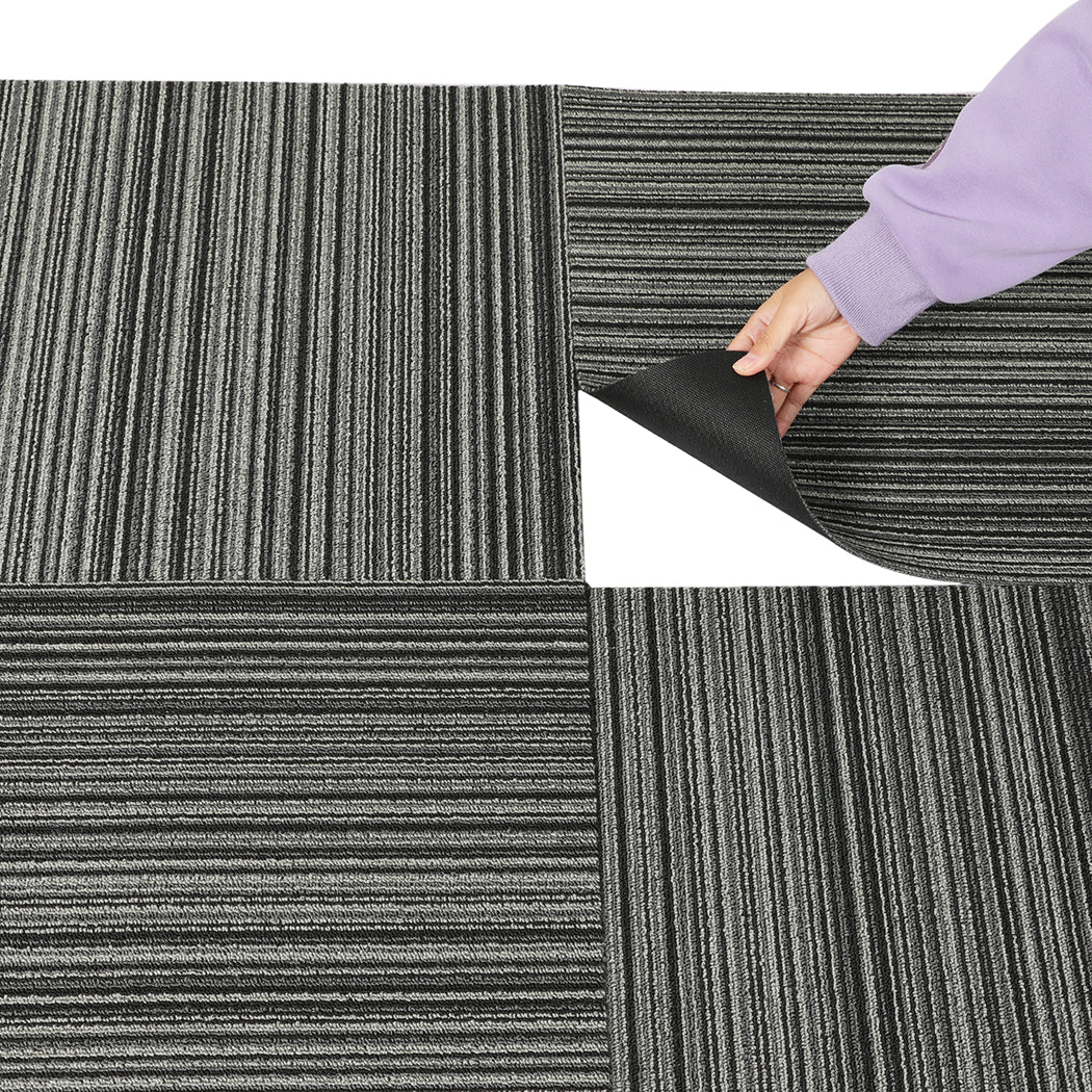 Marlow 20x Carpet Tiles 5m2 Box Heavy Commercial Retail Office Flooring - image4