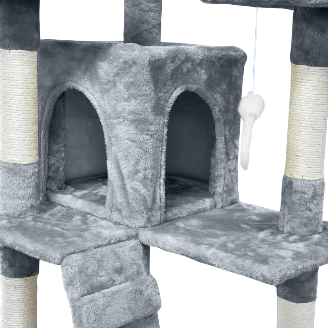 1.8M Cat Scratching Post Tree Gym House Condo Furniture Scratcher Tower - image5