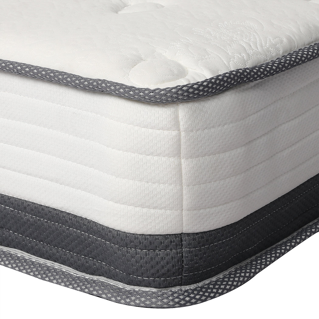 Dreamz Bedding Mattress Spring Double Size Premium Bed Top Foam Medium Soft 21CM - image11