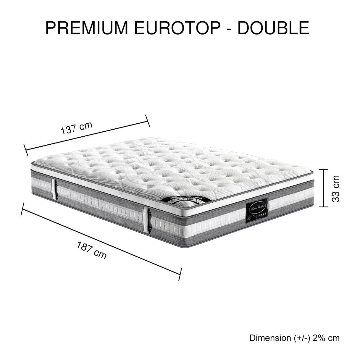 Premium Euro Top Pocket Spring Mattress - image8