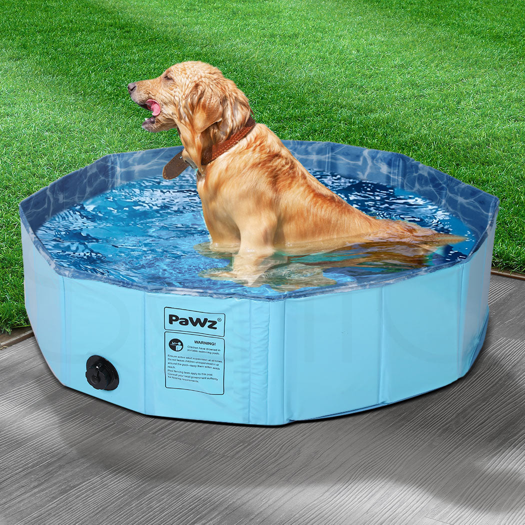 Portable Pet Swimming Pool Kids Dog Cat Washing Bathtub Outdoor Bathing L - image7