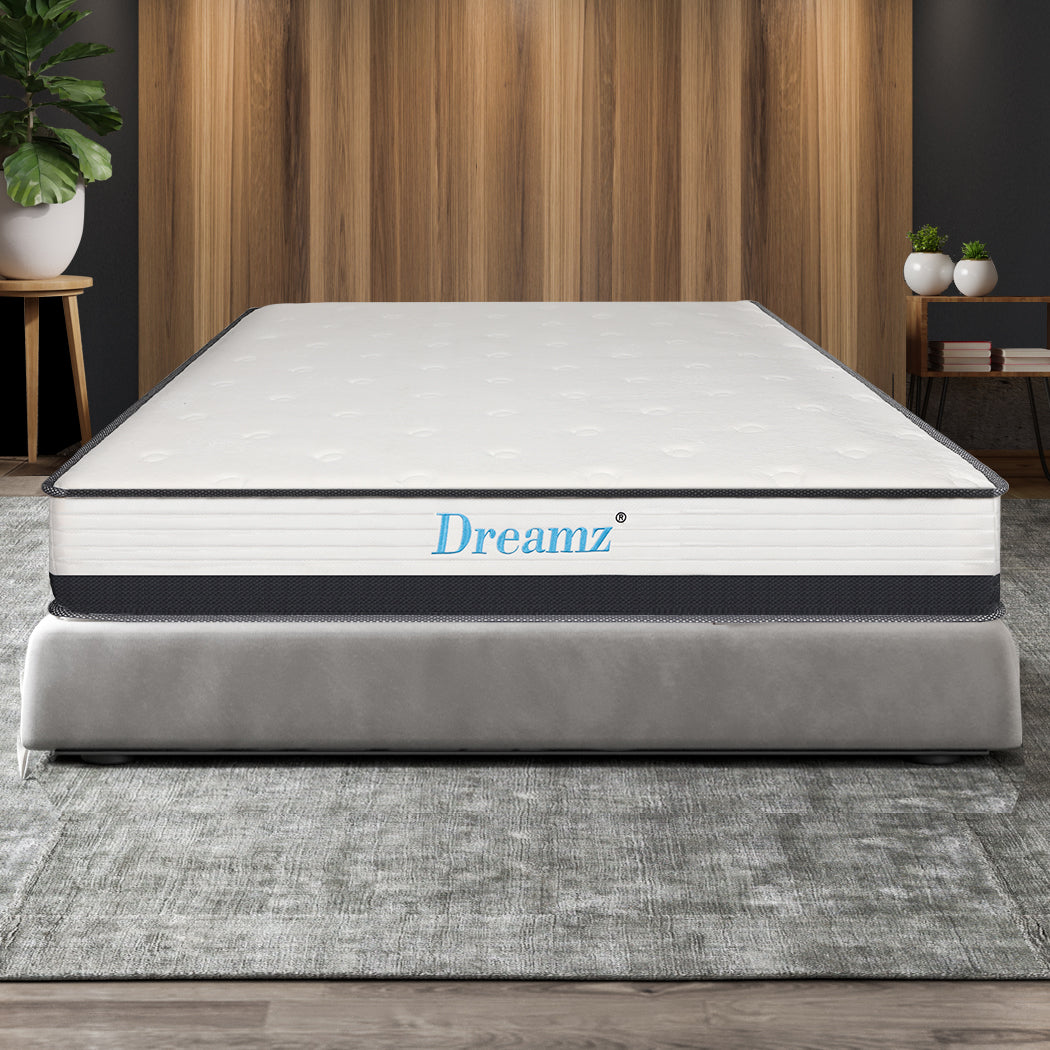 Dreamz Bedding Mattress Spring Double Size Premium Bed Top Foam Medium Soft 21CM - image14