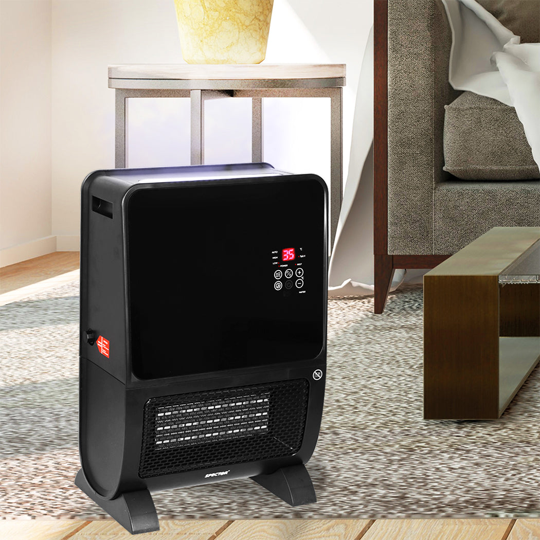 Spector Electric Heater Humidifier 2 In 1 Portable Ceramic Remote Overheat 2000W - image7