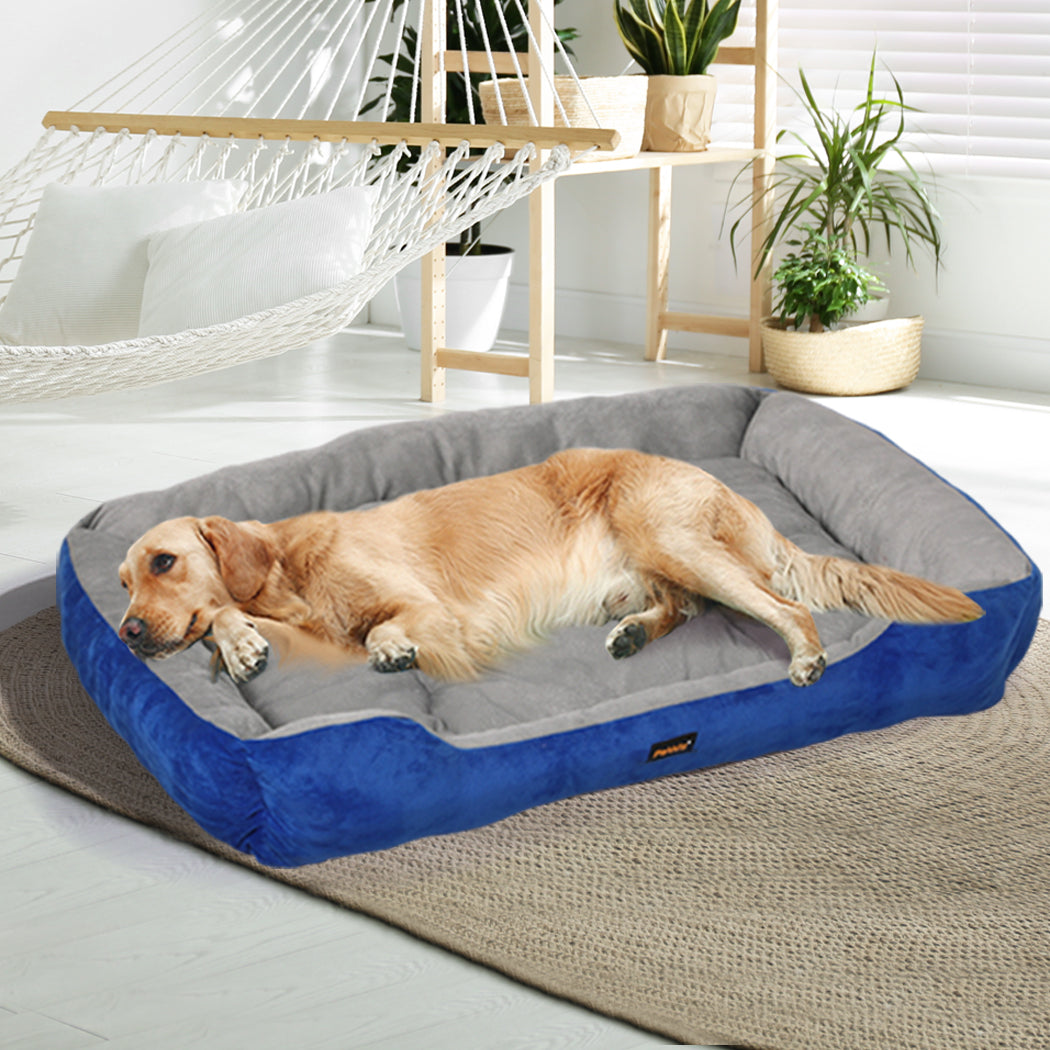 Pet Bed Dog Beds Bedding Mattress Mat Cushion Soft Pad Pads Mats XXL Navy - image7