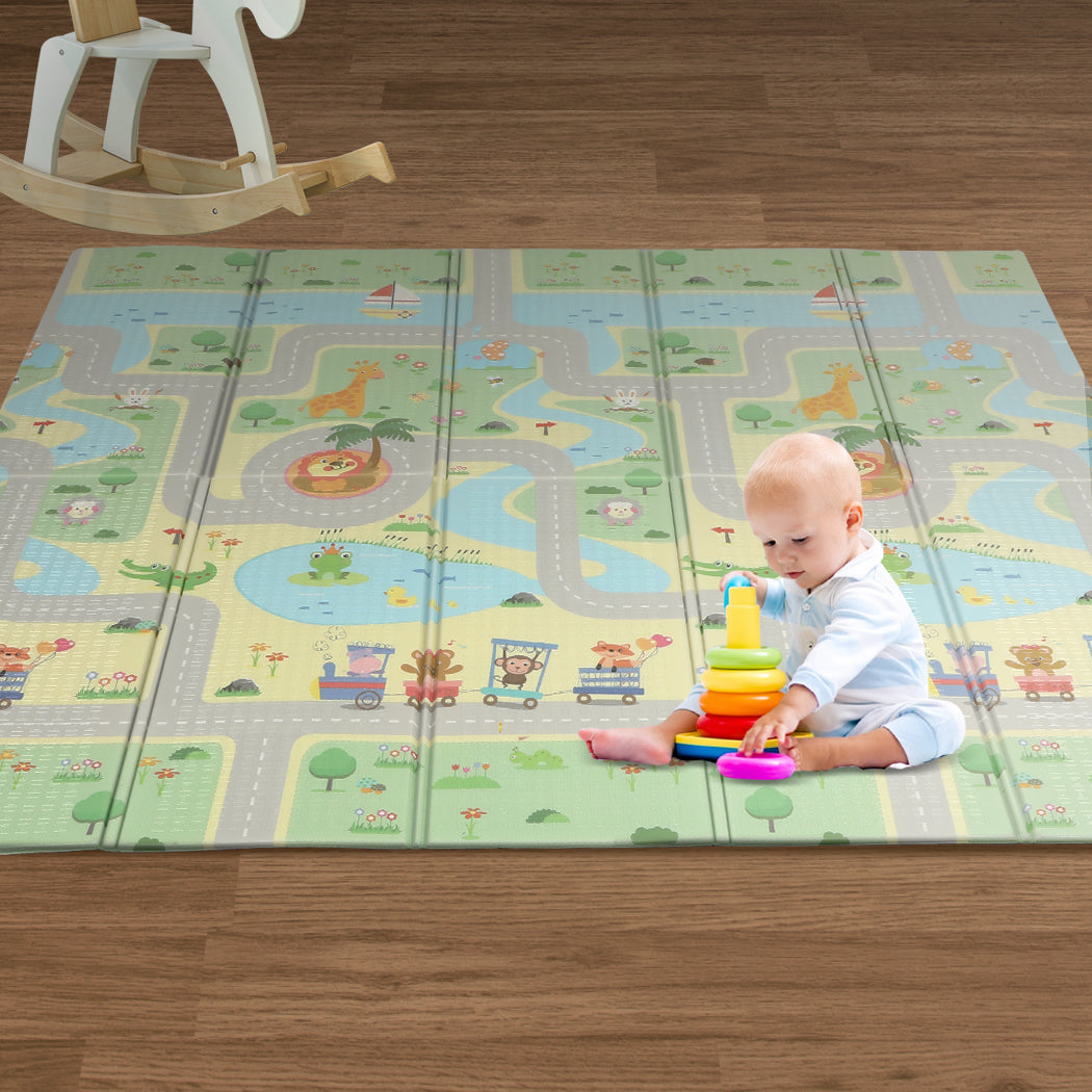 BoPeep Kids Play Mat Baby Crawling Pad Floor Foldable XPE Foam Non-slip Star - image7