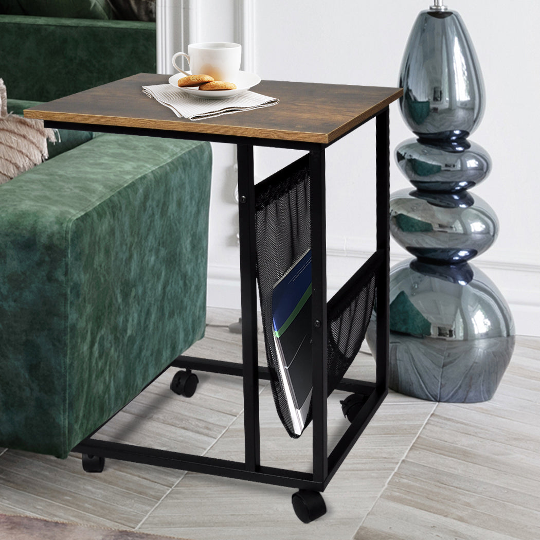 Levede Coffee Table Side End Moveable Tables Laptop Desk Bedside Sofa Metal - image7