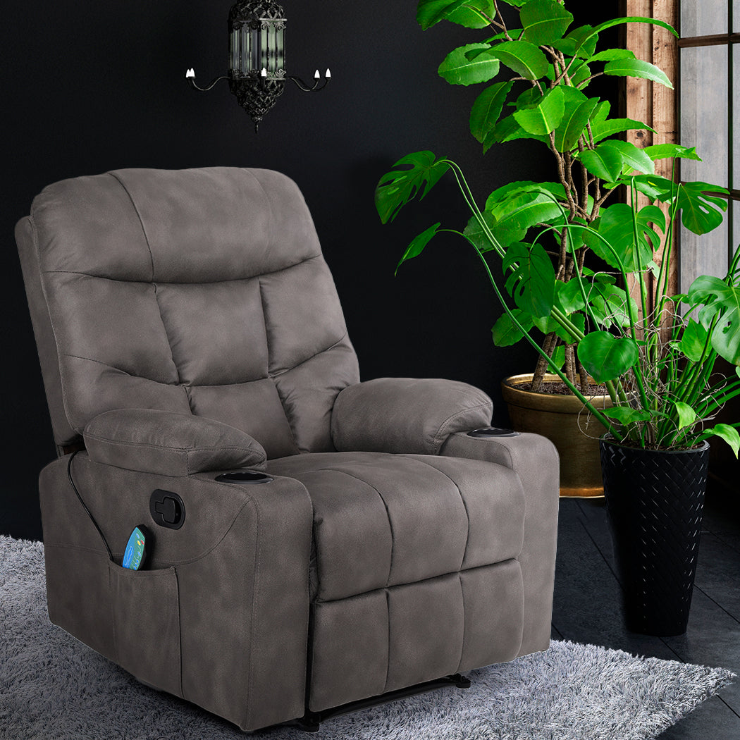 Electric Massage Chair Recliner Chair Heated 8-point Lounge Sofa Armchair - image7