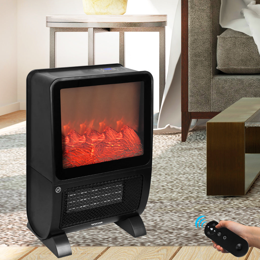 Spector Electric Heater Fireplace Portable 3D Flame Remote Overheat Home 2000W - image7