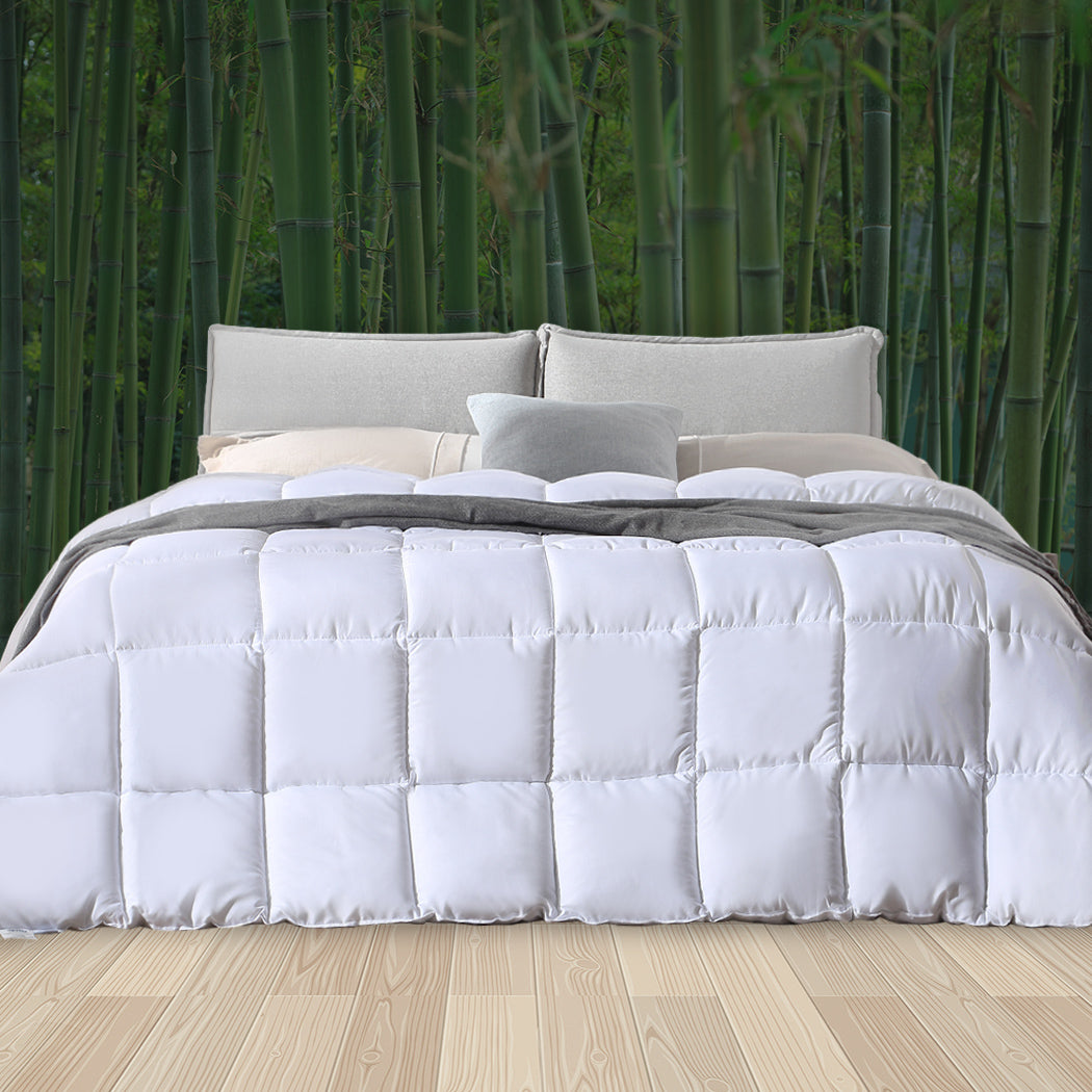 DreamZ Quilts Bamboo Quilt Winter All Season Bedding Duvet Queen Doona 700GSM - image8