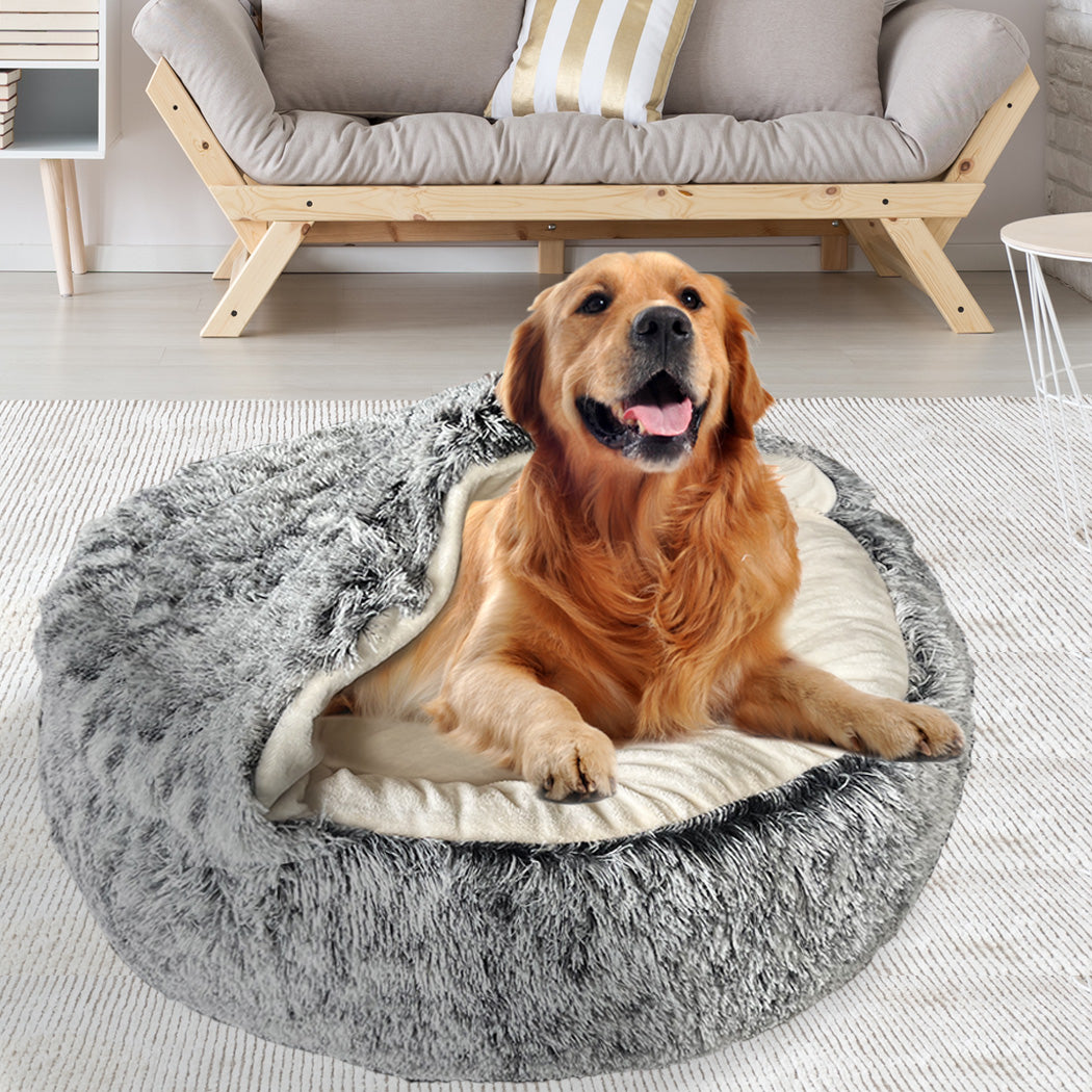 Pet Dog Calming Bed Warm Soft Plush Sleeping Removable Cover Washable XL - image8