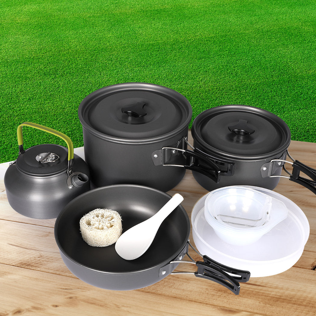 16Pcs Camping Cookware Set Outdoor Hiking Cooking Pot Pan Portable Picnic - image8