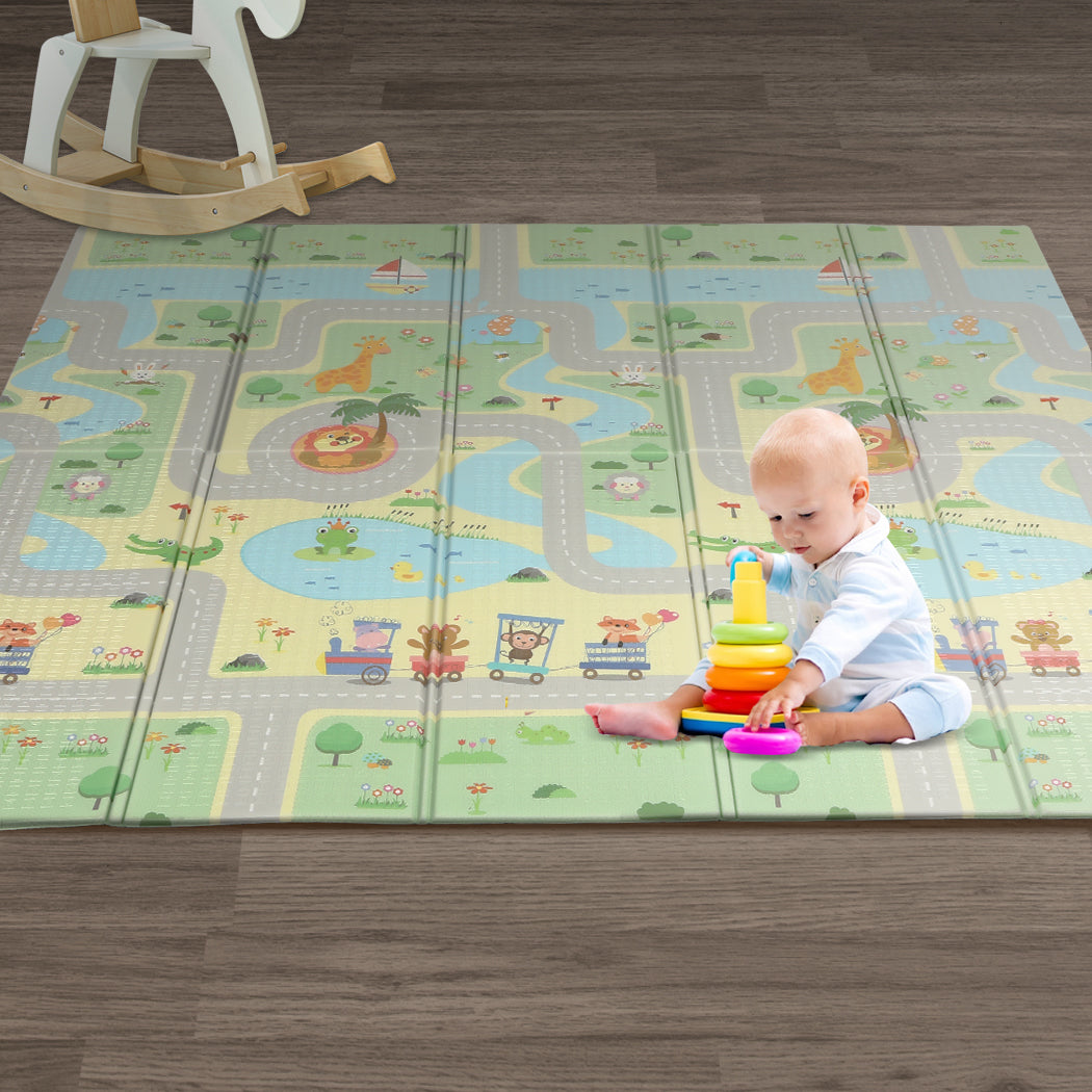 BoPeep Kids Play Mat Baby Crawling Pad Floor Foldable XPE Foam Non-slip Star - image8