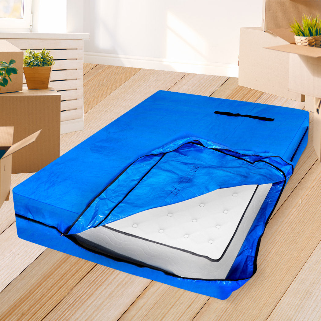 DreamZ Mattress Bag Protector Plastic Moving Storage Cover Carry King Single - image8