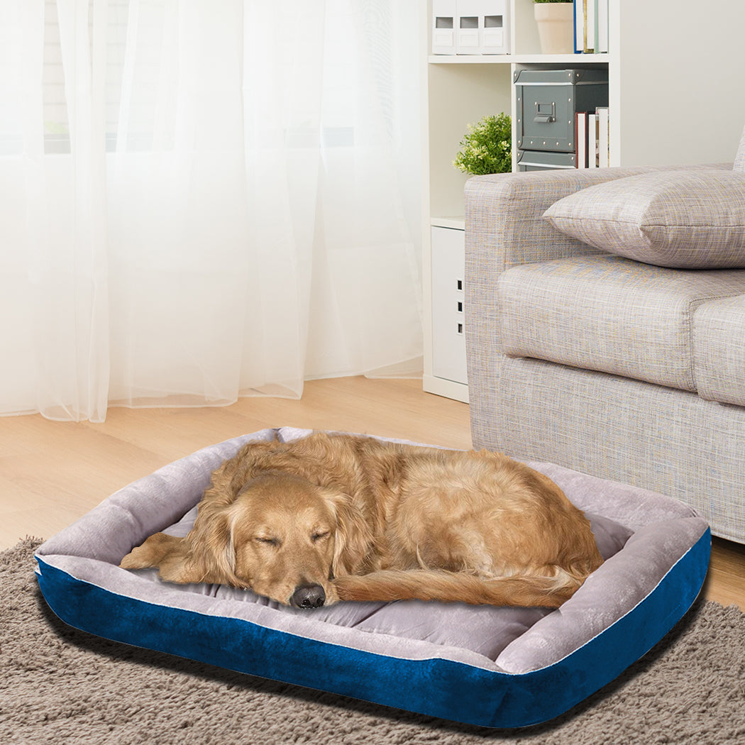 Pet Bed Dog Beds Bedding Mattress Mat Cushion Soft Pad Pads Mats XL Navy - image7