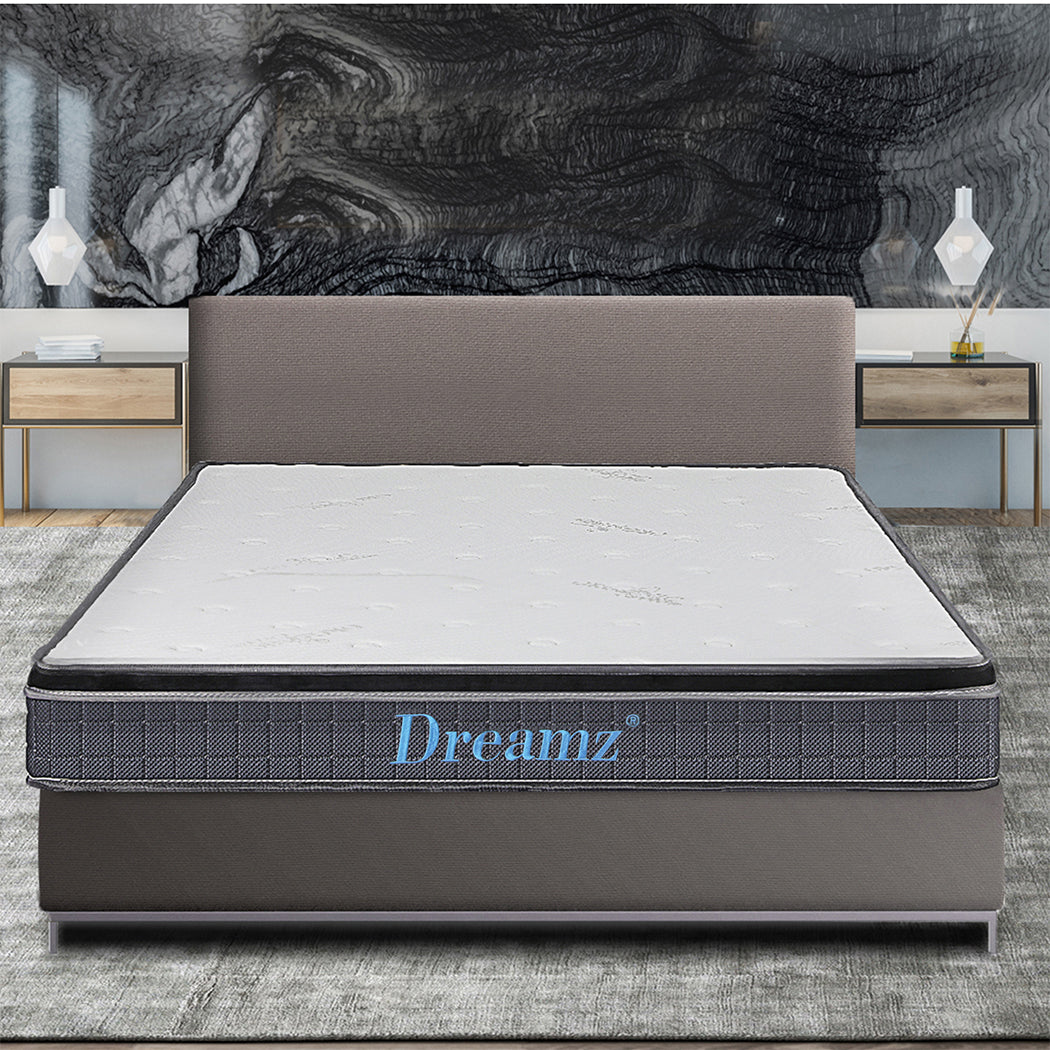 Dreamz Bedding Mattress Spring Single Size Premium Bed Top Foam Medium Firm 18CM - image8