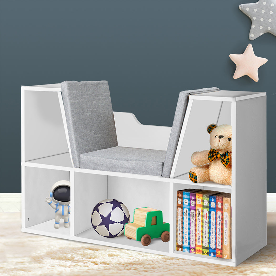 Levede Kids Bookcase Toys Box Shelf Storage Cabinet Container Children Organiser - image8