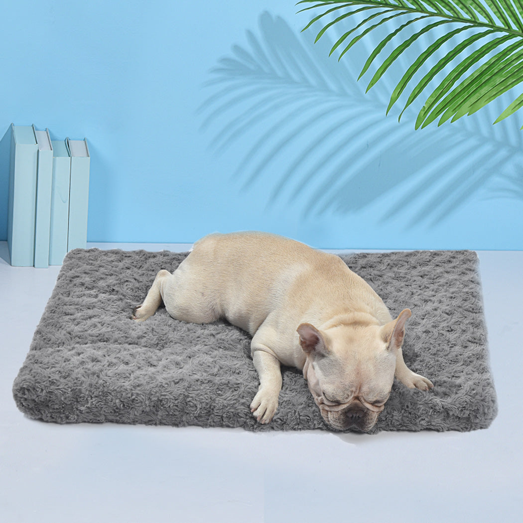 Pet Bed Dog Beds Bedding Soft Warm Mattress Cushion Pillow Mat Velvet M - image7