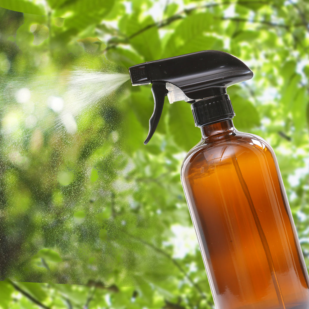 4x 500ml Amber Glass Spray Bottles Trigger Water Sprayer Aromatherapy Dispenser - image7