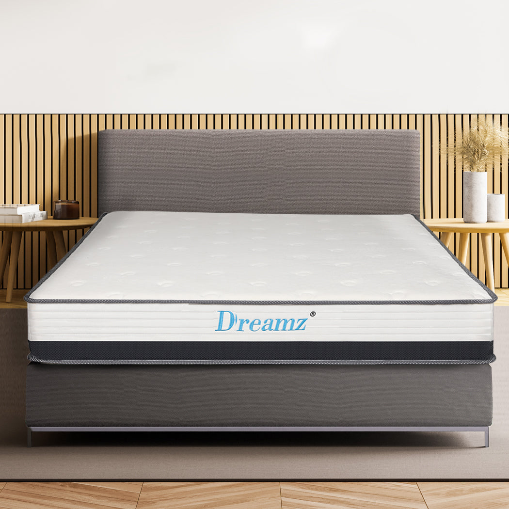 Dreamz Bedding Mattress Spring Double Size Premium Bed Top Foam Medium Soft 21CM - image16